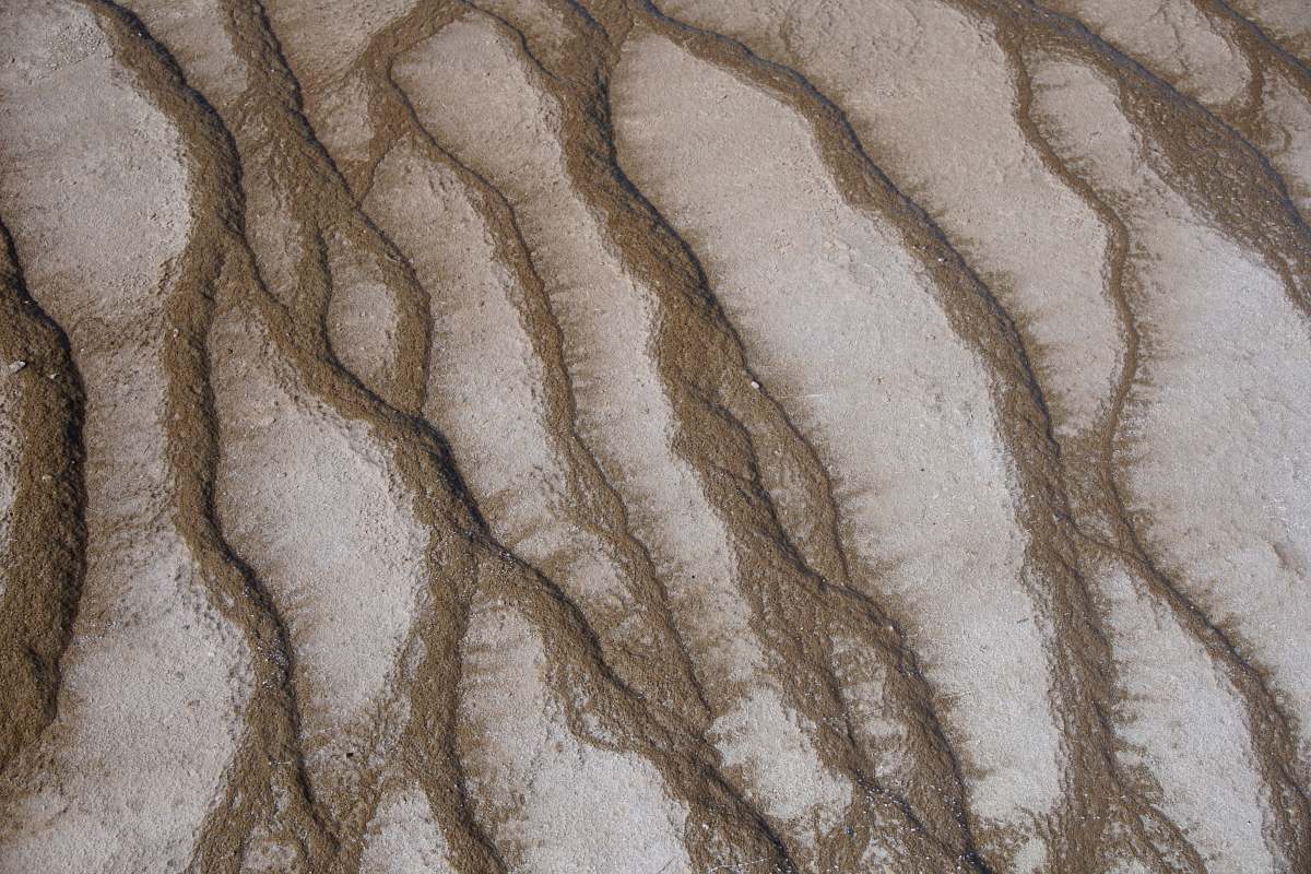 yellowstone national park aerial photography of white and brown field texture
